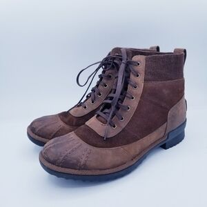 UGG Cayli Waterproof Ankle Boots - Brown - size 7.5